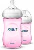 Philips Avent Natural Babyfles Langzame Toevoer 1+ Maanden 2 Stuks Roze Scf034/27 online kopen