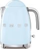 SMEG KLF03PBEU retro 50&apos, s style waterkoker, pastelblauw online kopen