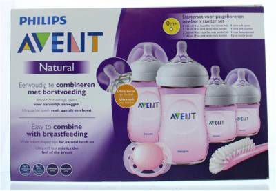Babydrogist nl Philips Avent Scd301/03 Nieuwgeboren Pakket Natural 2.0 Roze online kopen