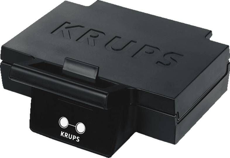 Krups FDK452 Sandwichmaker – Extra Große Platten (25x12 Cm), Antihaftbeschichtet, Schwarz – Inkl. Kabelaufwicklung Und Temperaturkontrolle
