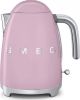 SMEG KLF03PKEU retro 50&apos, s style waterkoker, roze online kopen