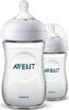 Philips Avent Natural Babyfles 260ml 1+ Maanden 2 Stuks Scf033/27 online kopen